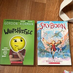 Gordon Korman What's His Face – Green Cover Coffee Table Book